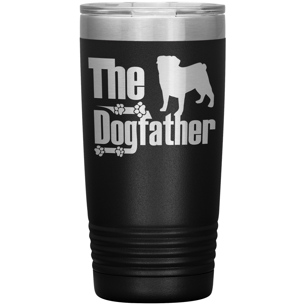 DogFather - Pug - 20oz Vacuum Tumbler