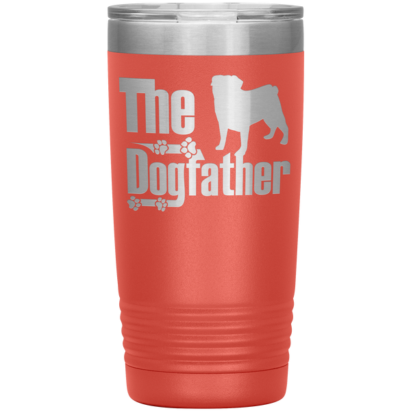 DogFather - Pug - 20oz Vacuum Tumbler