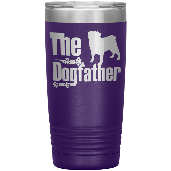 DogFather - Pug - 20oz Vacuum Tumbler
