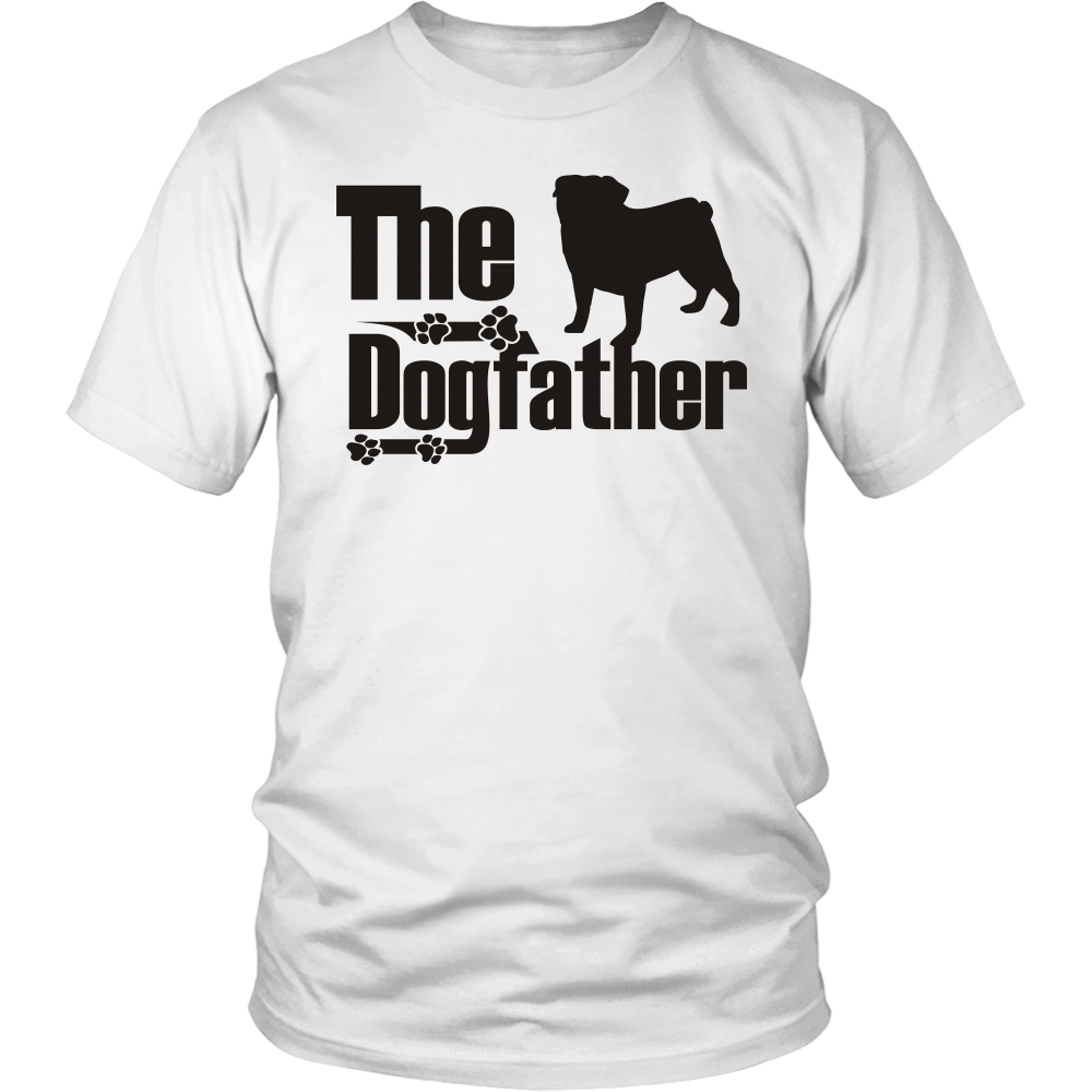 Pug Lover - The Dogfather - T Shirt - Pug Fans - FREE Shipping