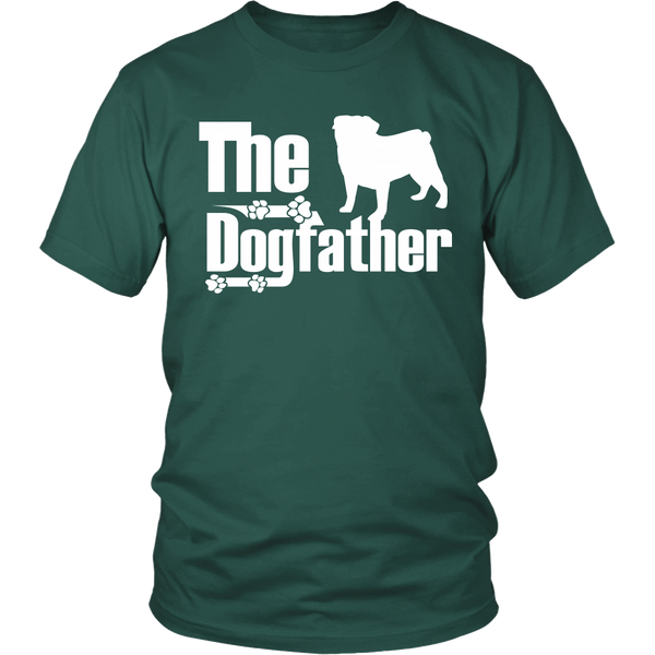 Pug Lover - The Dogfather - T Shirt - Pug Fans - FREE Shipping