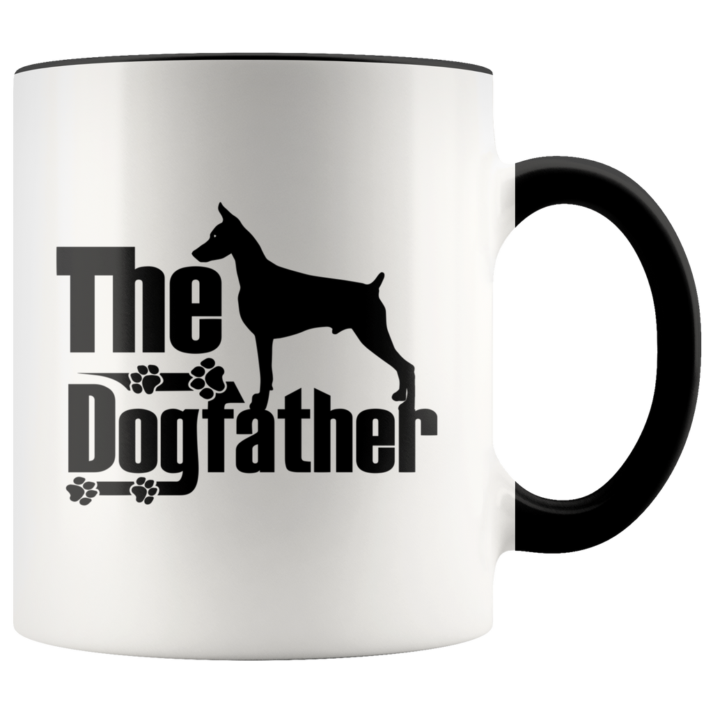 Doberman Lover Gifts The Dogfather 11oz Assorted Color Coffee Mug