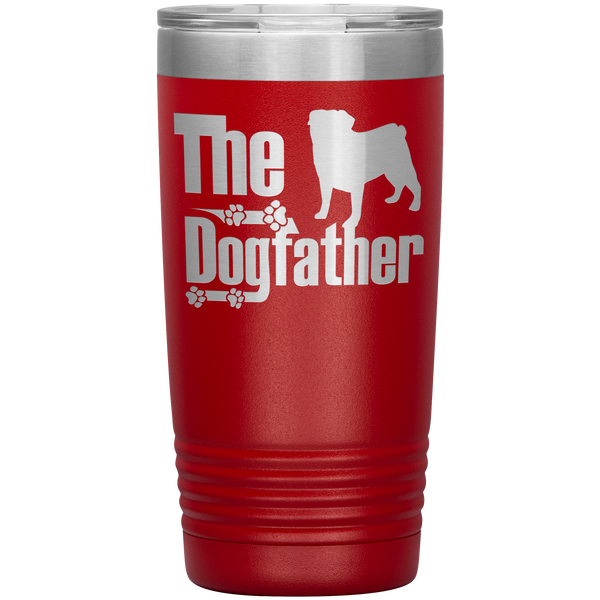 DogFather - Pug - 20oz Vacuum Tumbler