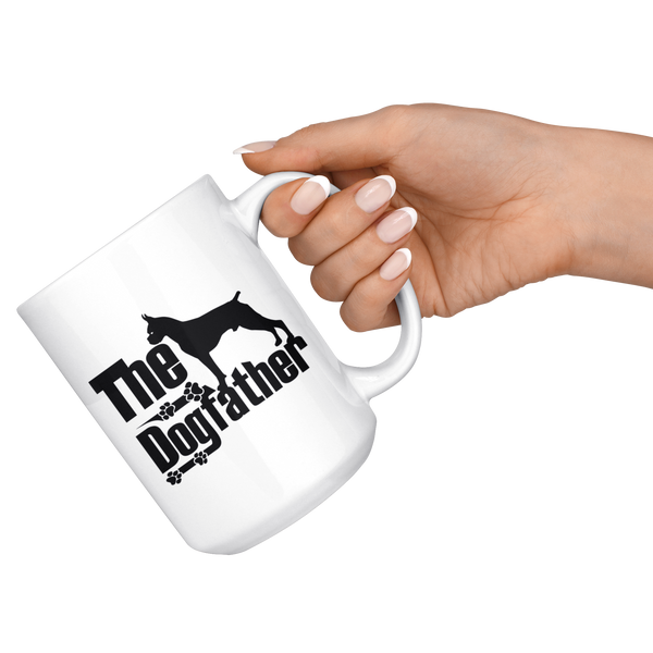 Boxer Lover Gifts The Dogfather 15oz White Coffee Mug
