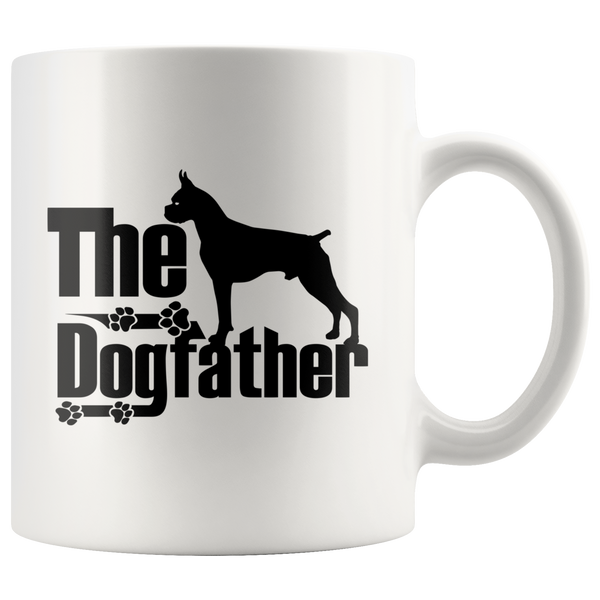 Boxer Lover Gifts The Dogfather 11oz White Coffee Mug
