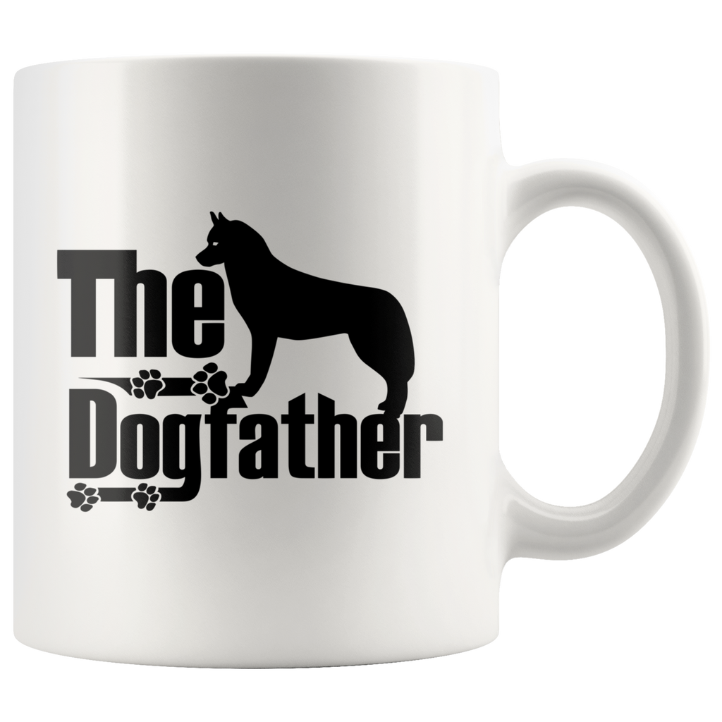 Siberian Husky Lover Gifts The Dogfather 11oz White Coffee Mug