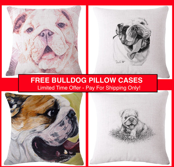 FREE Bulldog Pillow Covers (Just Pay Shipping & Ins)