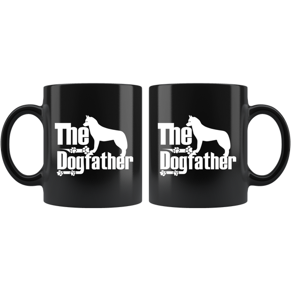Siberian Husky Lover Gifts The Dogfather 11oz Black Coffee Mug