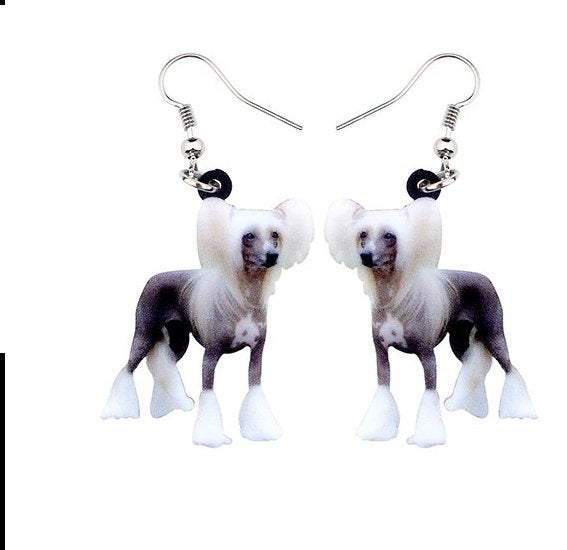 Chinese Crested Jewelry - Chinese Crested Necklace- Chinese Crested Earrings - Chinese Crested Gift - Chinese Crested Keychain FREE Shipping