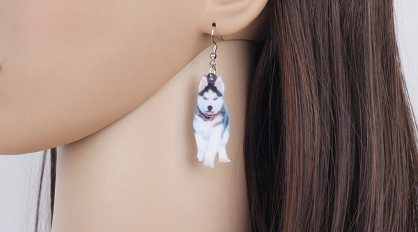 Siberian Husky Jewelry - Siberian Husky Necklace- Siberian Husky Keychain - Siberian Husky Earrings - Siberian Husky Gifts FREE Shipping