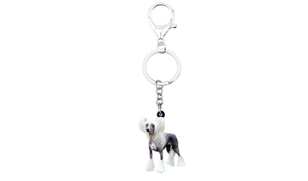 Chinese Crested Keychain - Chinese Crested Necklace- Chinese Crested Jewelry - Chinese Crested Earrings - FREE Shipping