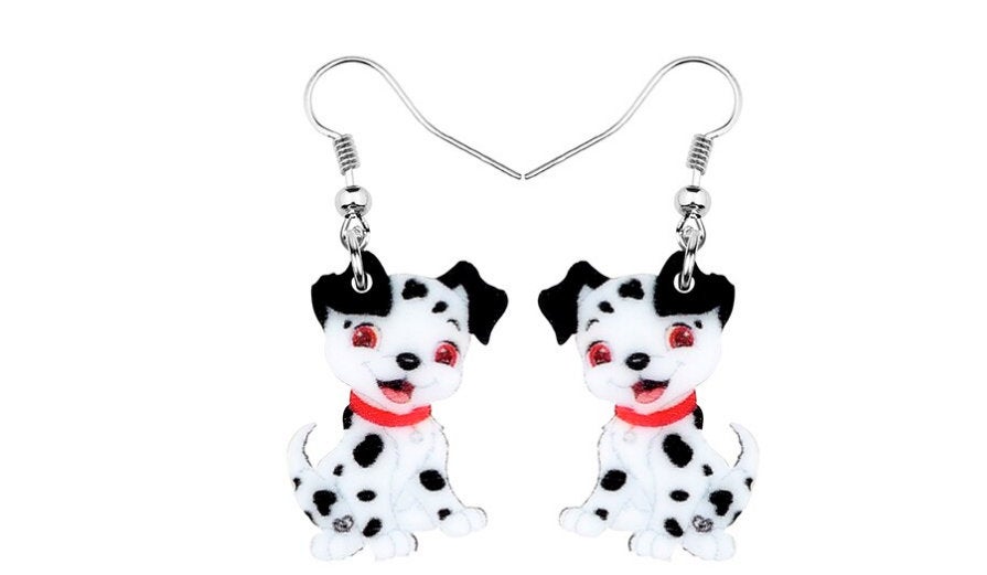 Dalmatian Jewelry - Dalmatian Necklace- Dalmatian Lover - Dalmatian Earrings - Dalmatian Gifts - Dalmatian Jewelry - FREE Shipping