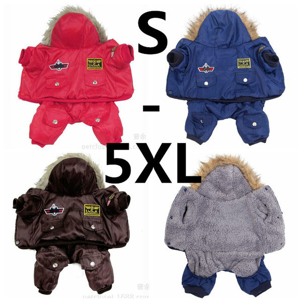 Warm Thick Clothes Padded Hoodie Jumpsuit Hot New Arrival  Free Shipping